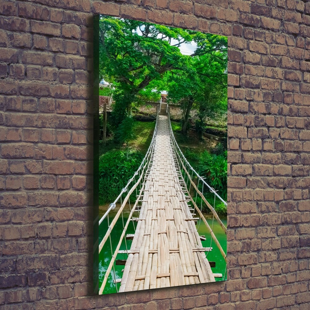 Vertikálny foto obraz canvas Visiace most