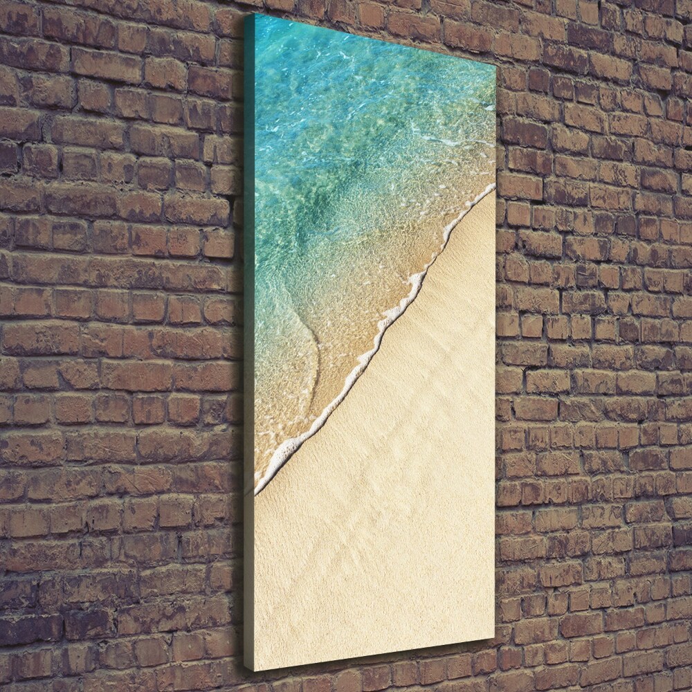 Vertikálny foto obraz na plátne do obývačky Morská vlna