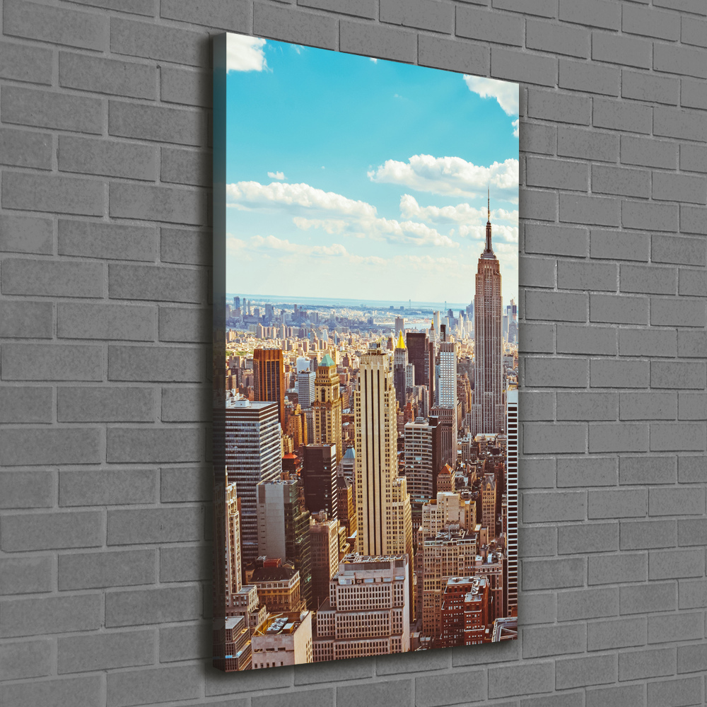 Vertikálny foto obraz na plátne New York