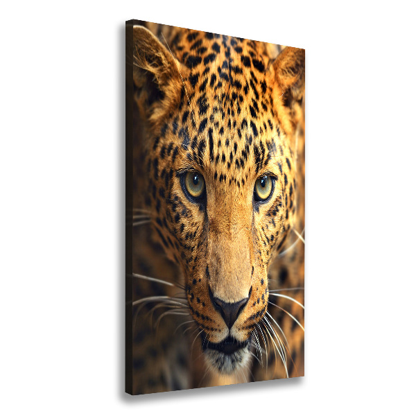 Vertikálny moderný obraz canvas na ráme Leopard