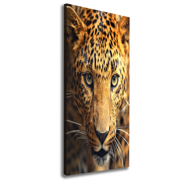 Vertikálny moderný obraz canvas na ráme Leopard