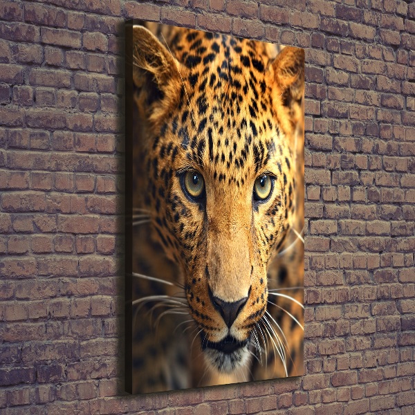 Vertikálny moderný obraz canvas na ráme Leopard