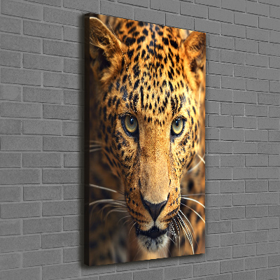 Vertikálny moderný obraz canvas na ráme Leopard