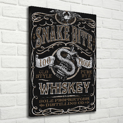 Vertikálny moderný obraz canvas na ráme Whiskey