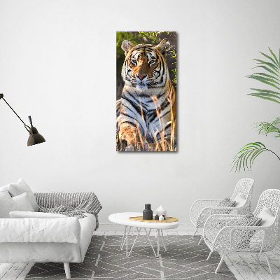 Vertikálny moderný fotoobraz canvas na ráme Tiger