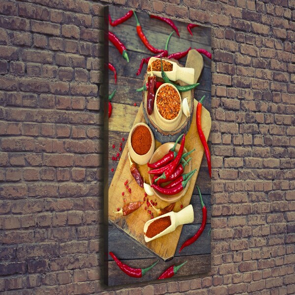 Vertikálny foto obraz na plátne Chilli papričky