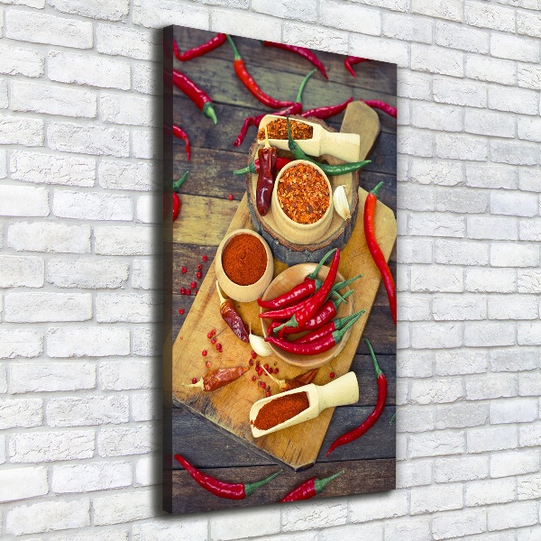 Vertikálny foto obraz na plátne Chilli papričky