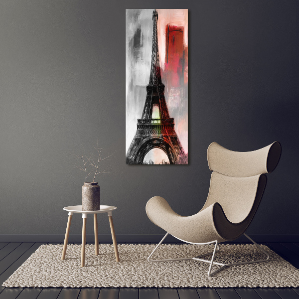 Vertikálny foto obraz na plátne Eiffelová veža Paríž