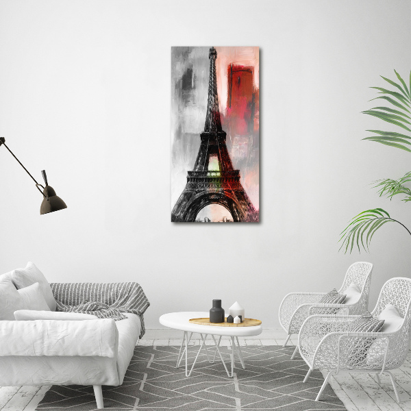 Vertikálny foto obraz na plátne Eiffelová veža Paríž