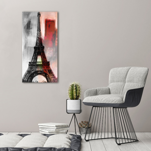 Vertikálny foto obraz na plátne Eiffelová veža Paríž