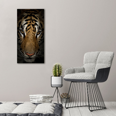 Vertikálny moderný fotoobraz canvas na ráme Tiger