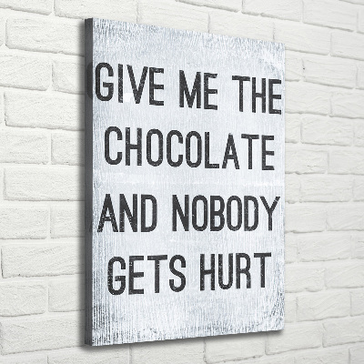 Vertikálny foto obraz na plátne Čokoláda