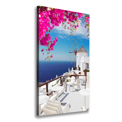 Vertikálny foto obraz na plátne Santorini Grécko