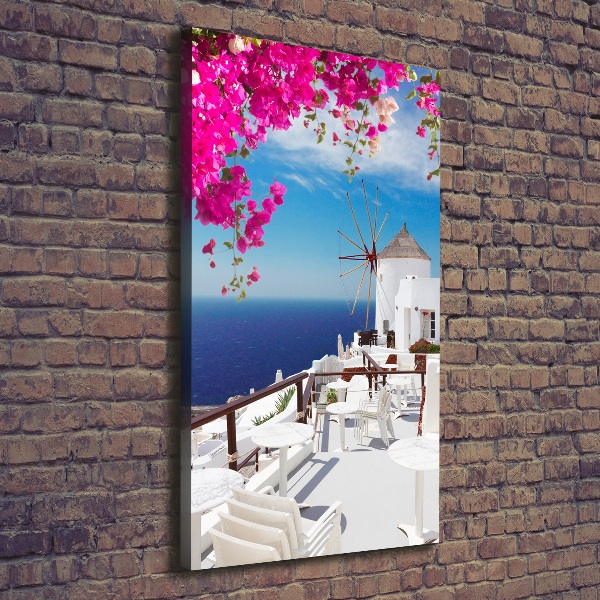 Vertikálny foto obraz na plátne Santorini Grécko