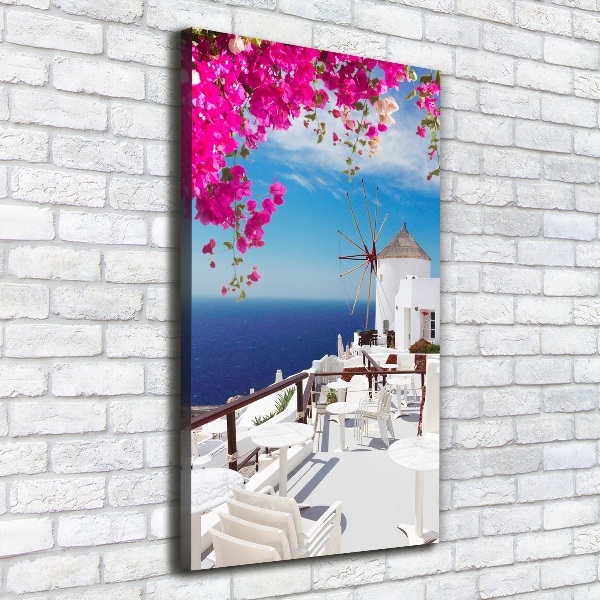 Vertikálny foto obraz na plátne Santorini Grécko