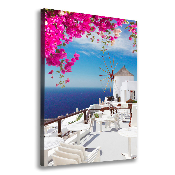 Vertikálny foto obraz na plátne Santorini Grécko