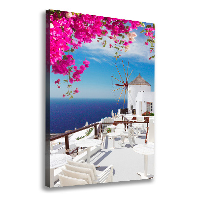 Vertikálny foto obraz na plátne Santorini Grécko