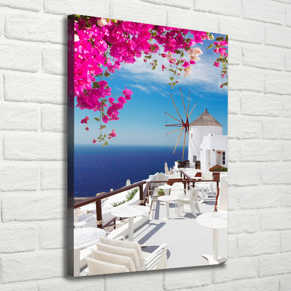 Vertikálny foto obraz na plátne Santorini Grécko