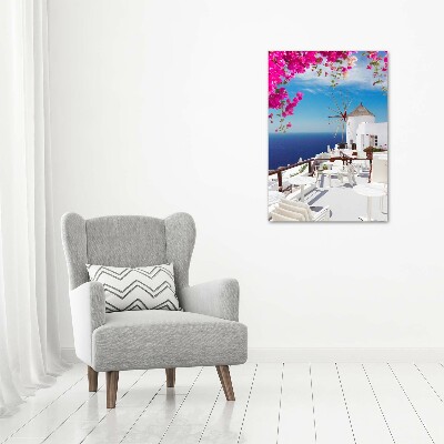 Vertikálny foto obraz na plátne Santorini Grécko