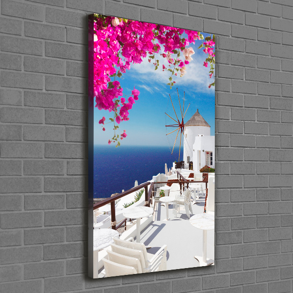 Vertikálny foto obraz na plátne Santorini Grécko