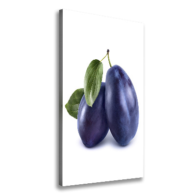 Vertikálny moderný fotoobraz canvas na ráme Slivky