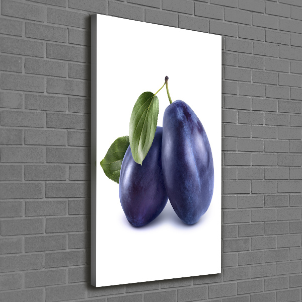 Vertikálny moderný fotoobraz canvas na ráme Slivky
