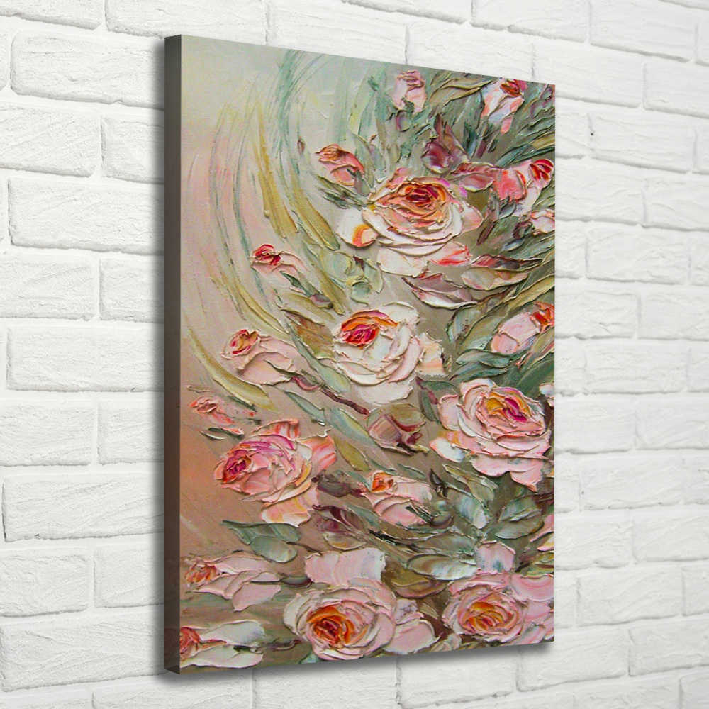 Vertikálny foto obraz tlačený na plátne Ruže