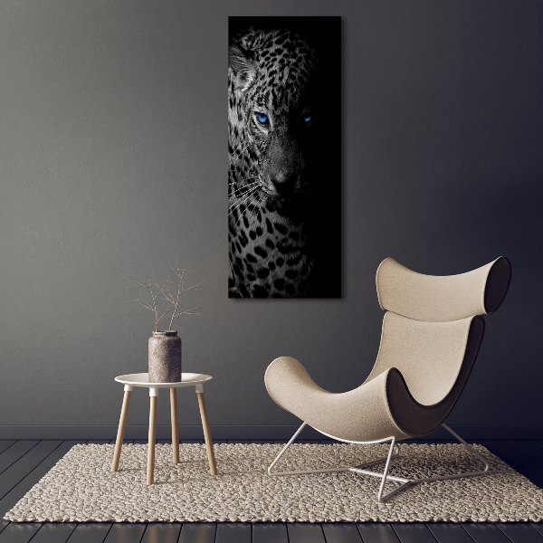 Vertikálny moderný obraz canvas na ráme Leopard