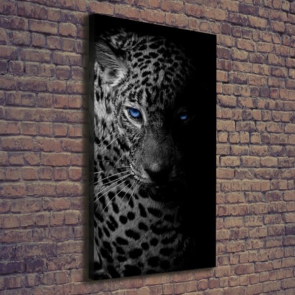 Vertikálny moderný obraz canvas na ráme Leopard