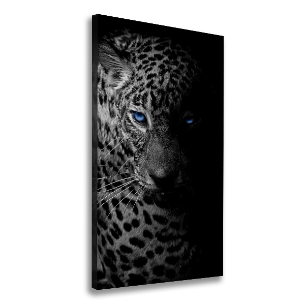 Vertikálny moderný obraz canvas na ráme Leopard