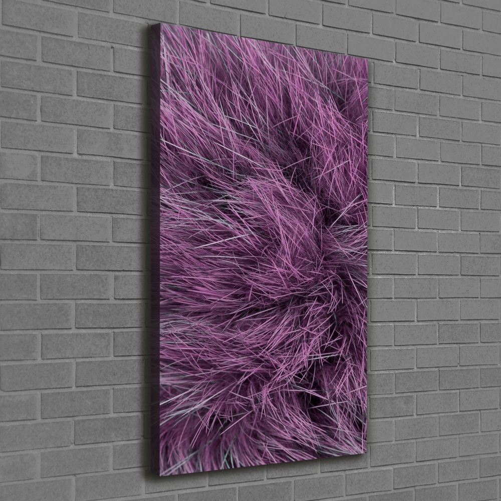 Vertikálny foto obraz canvas Ružový kožuch