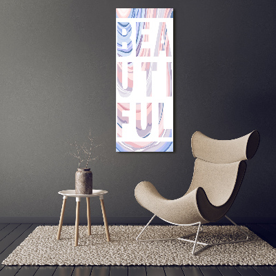 Vertikálny moderný fotoobraz canvas na ráme Pekný