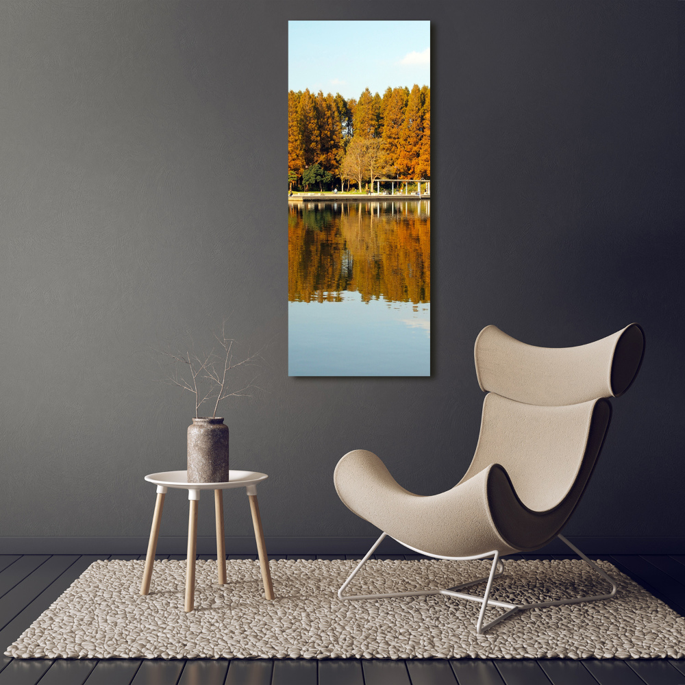Vertikálny foto obraz na plátne Jesenný park