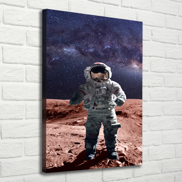 Vertikálny foto obraz na plátne do obývačky Astronauta