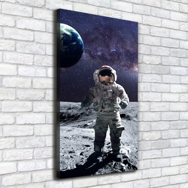 Vertikálny foto obraz na plátne do obývačky Astronauta