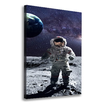 Vertikálny foto obraz na plátne do obývačky Astronauta