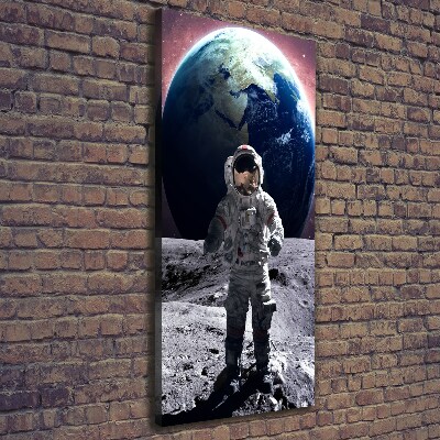 Vertikálny foto obraz na plátne do obývačky Astronauta