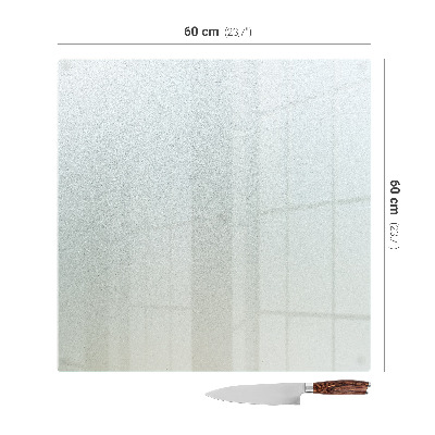 Sklenený kryt za sporák so štvorcovým tvarom a polopriehľadným sklom