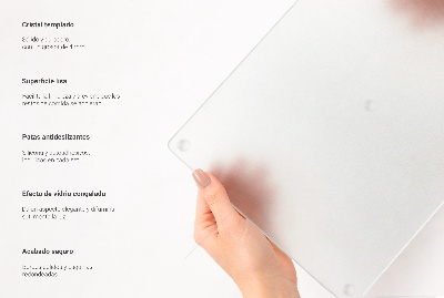 Kalené sklo za sporák s obdĺžnikovým tvarom v polopriehľadnom prevedení