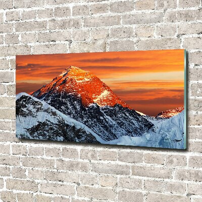 Foto obraz sklo tvrzené vrchol Everest
