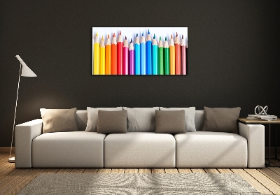 Moderný foto obraz na stenu farebné pastelky