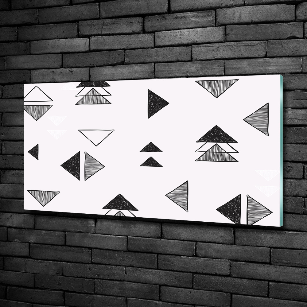 Moderný foto obraz na stenu trojuholníky pozadia