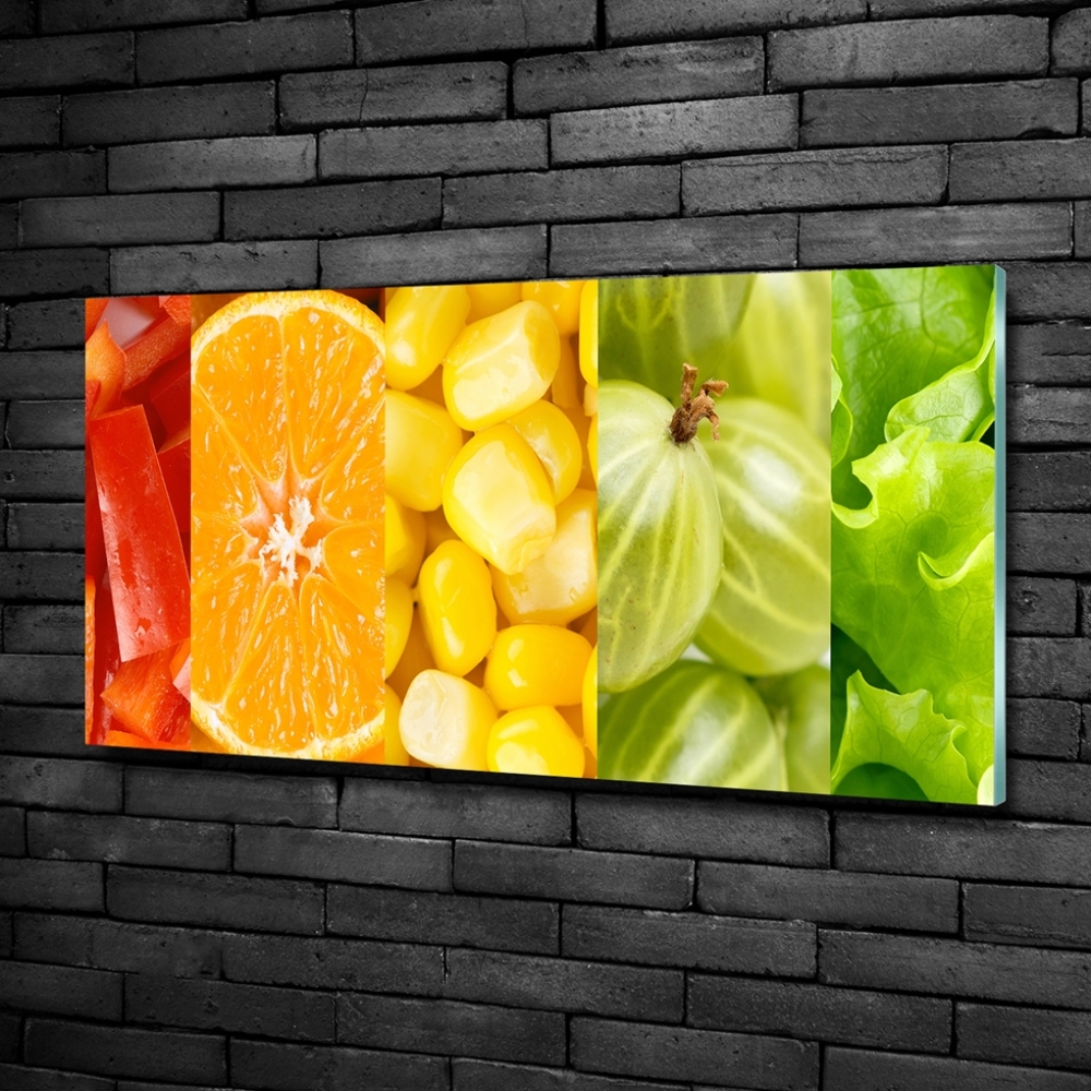 Foto-obraz fotografie na skle Ovocie a zelenina