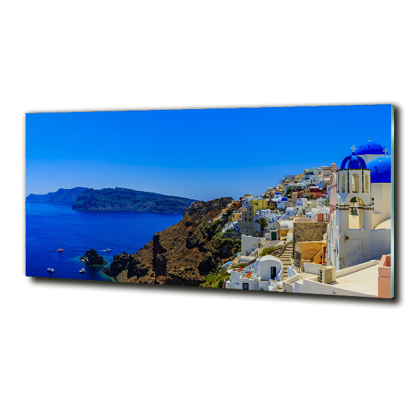 Foto obraz sklenený horizontálny Santorini Grécko