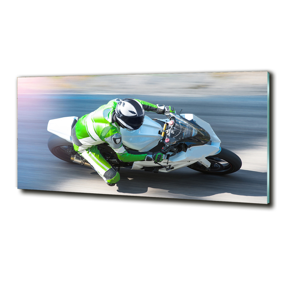 Foto obraz sklo tvrzené motorkársky závod