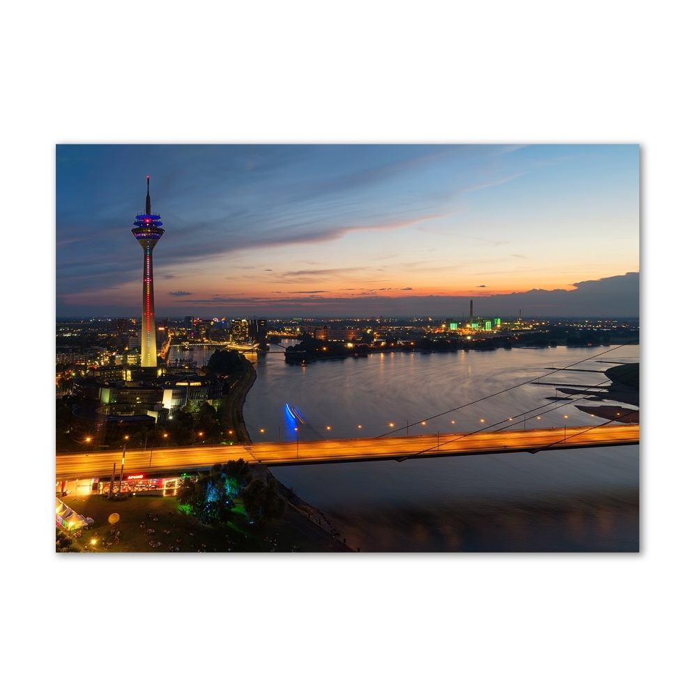 Foto obraz sklo tvrzené Dusseldorf Nemecko