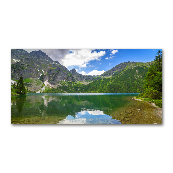 Foto obraz fotografie na skle Morské oko Tatry