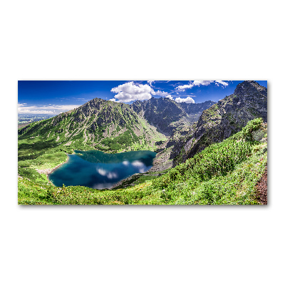 Foto obraz sklo tvrzené Čierne jazero Tatry