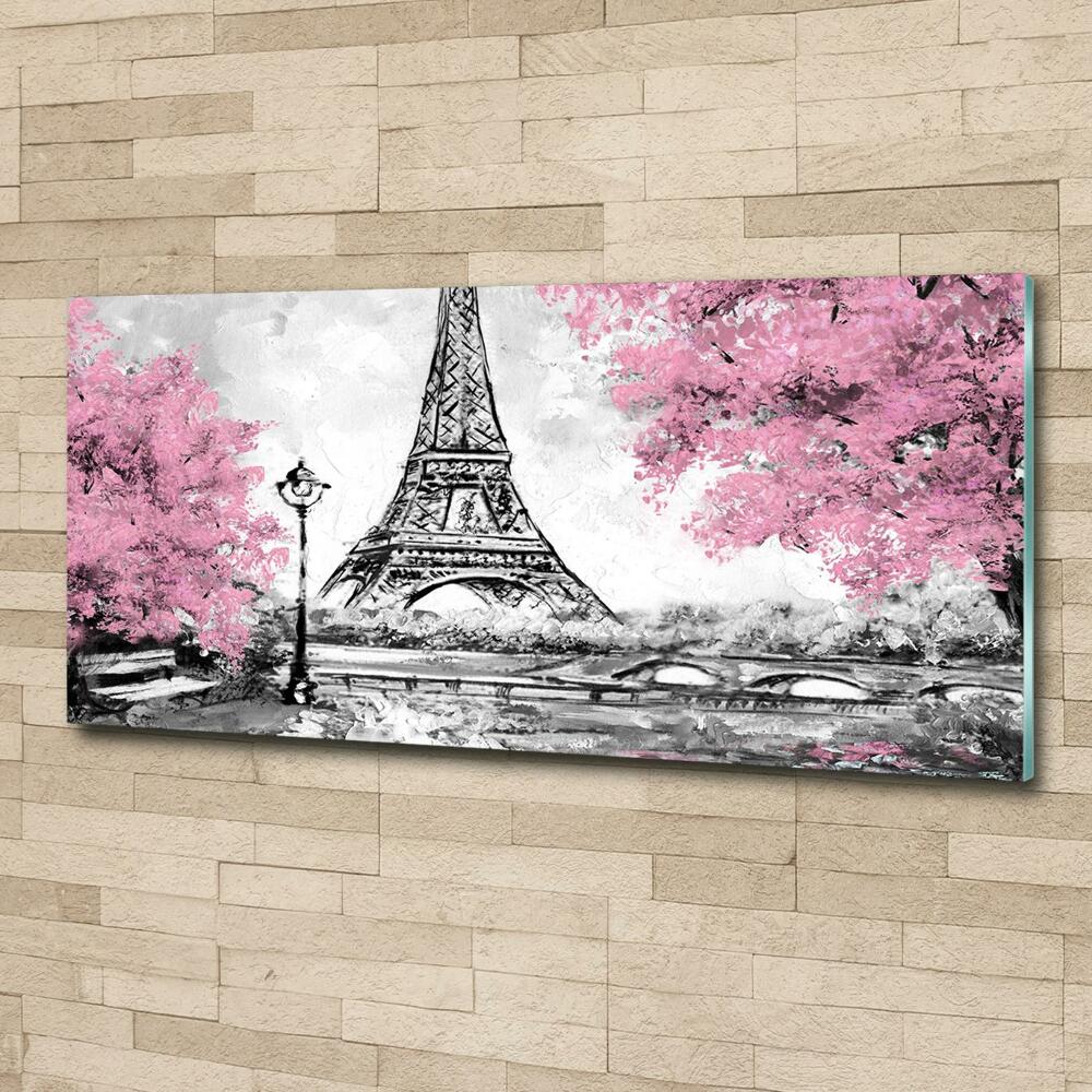 Fotoobraz na skle Eiffelova veža Paríž