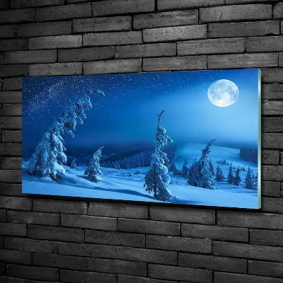 Foto obraz sklenený horizontálny svetlo mesiaca